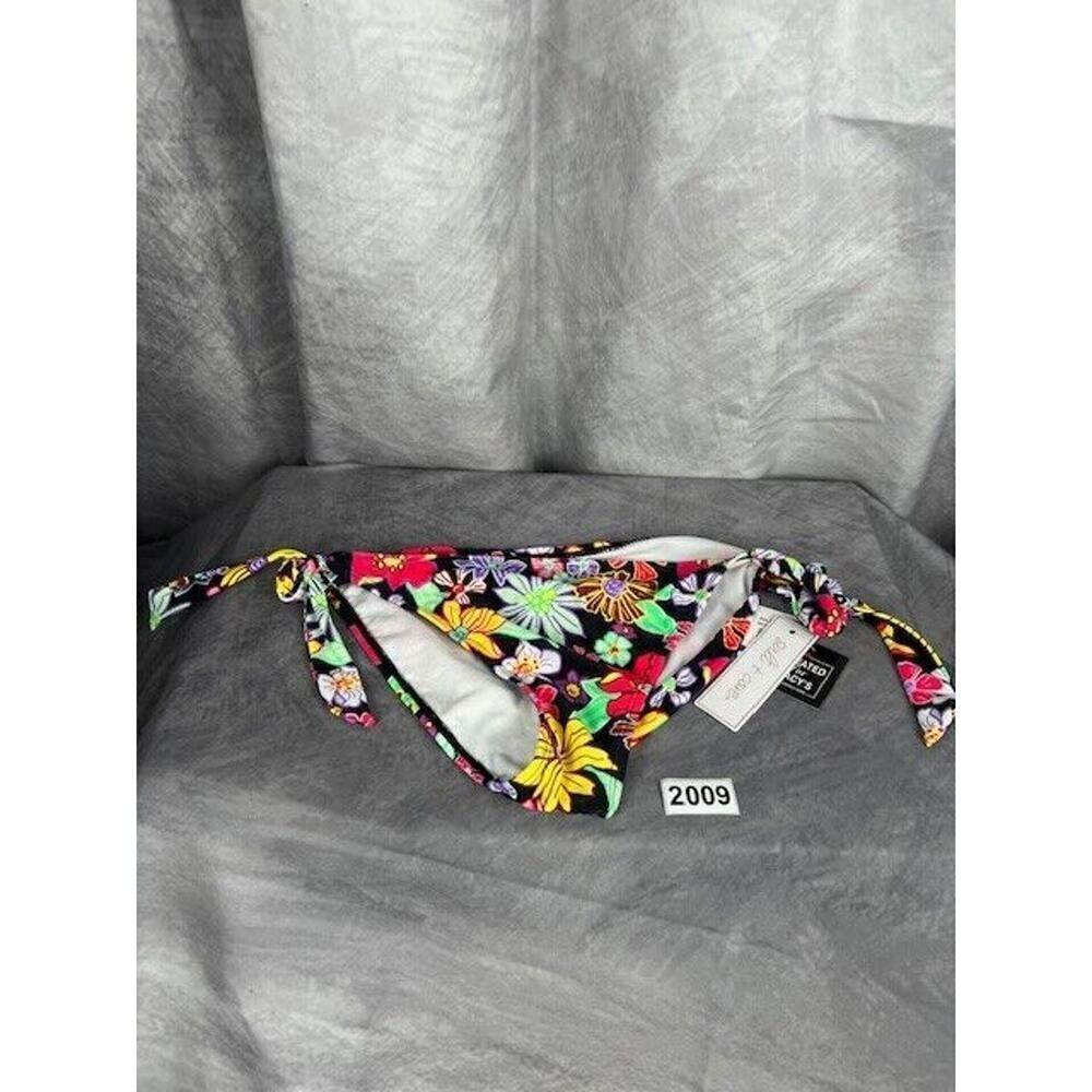 Salt + Cove Junior Side Tie Floral Print Swim Bottom Separates Juniors BHFO 7057